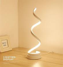 elinkume spiral led tischleuchte gebogene led lampe mod https www amazon de dp b075rz3hvv ref nachttischlampe modern moderne tischlampen moderne lampen