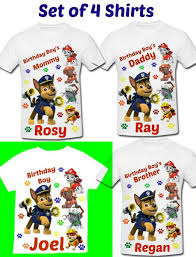 Paw Patrol Birthday Boy T Shirt Taking A Coffee Break Paw Patrol Birthday Shirt Family Birthday Shirts Family Birthdays