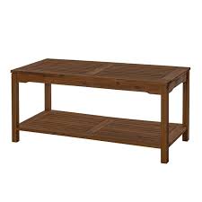 ( 4.0 ) out of 5 stars 20 ratings , based on 20 reviews current price $125.99 $ 125. Solid Acacia Wood Outdoor Patio Coffee Table In Dark Brown Walmart Com Walmart Com