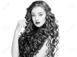 White hair may affect the child's confidence. Beautiful People Woman Curly Hair Fashion Girl With Healthy Long Wavy Hair Beauty Brunette Woman Portrait Hair Extension Permed Hair Black And White Stock Photo Picture And Royalty Free Image Image 78783787