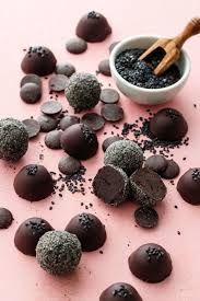 Black Sesame Truffles Love And Olive Oil Recipe Truffle Recipe Chocolate Truffle Recipe Truffles