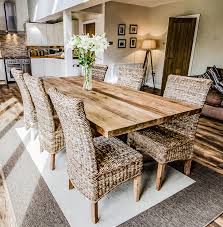 Nothing says home sweet home better than a dining room with a little rustic style. Sakra Solid Wood Rustic Dining Table Dining Tables