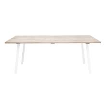 Provenant d'usines, des planchers anciens, de vieilles portes et même de bateaux centenaires. Table De Repas Bois Scandinave Pieds Metal Blanc Cdc Design
