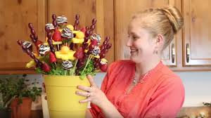 The round ball of foam will give your bouquet a nice shape. Diy Edible Arrangements All Created