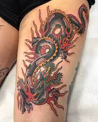 Since being established in 2011, monarch tattoo has created a portfolio of tattoos that consistently demonstrates our creativity and attention to detail as artists. Traditional Dragon Done By Tomtom Sunsettattoonz Www Sunsettattoo Co Nz Traditional Tattoo Dragon Tattoo Style Art Dragon Tattoo Designs
