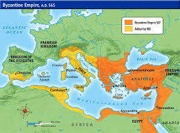 Expansion Of Byzantine Empire During The Long Reign Of Justinian Byzantine Empire Map Byzantine Empire Roman Empire Map