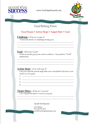 Goal Setting Worksheet Student Goals Goal Setting For Students Social Skills Lessons