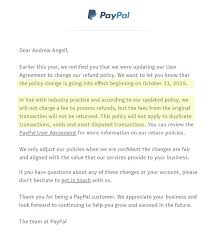 If you paid using money from your paypal account, you should open a dispute on the paypal website. Paypal Refund Fee Policy Update No More Refunding Fees Angelleye