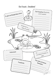 Frosch Steckbrief Arbeitsblatt Mit Losungen Unterrichtsmaterial Im Fach Sachunterricht In 2020 Steckbrief Frosch Unterrichtsmaterial