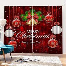 Rich gray walls are paired with neutral furnishings and a gray graphic area rug. Buy 2pcs Christmas Window Curtain New Year Christmas Decorations Curtains For Living Room Bedroom Decor At Affordable Prices Free Shipping Real Reviews With Photos Joom