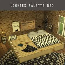 Lighted Palette Bed At Leo Sims Sims 4 Updates Http Amzn To 2saqtam Sims Maison Sims Lit Plateforme
