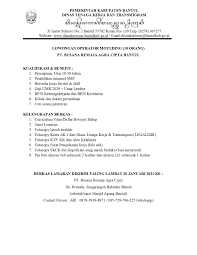 Maybe you would like to learn more about one of these? O Xrhsths Dinas Tenaga Kerja Dan Transmigrasi Kab Bantul Sto Twitter Lowongan Operator Moulding 10 Orang Pt Busana Remaja Agra Cipta Bantul Berkas Lamaran Dikirim Paling Lambat 20 Januari 2021 Ke Pt