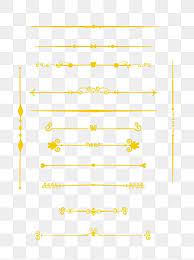 Golden Line Dividing Line Golden Line Dividing Line Png Transparent Clipart Image And Psd File For Free Download Decorative Lines Golden Texture Flower Frame