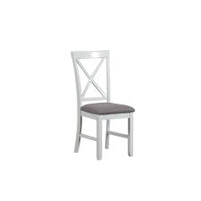 Black and white dining table and chairs. Jane White Cushioned Dining Chair Set Of 2 Overstock 14397905