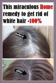 Get Rid Of Gray Hair Using Only 1 Ingredient In 2021 Remedy For White Hair Grey Hair Home Remedies Grey Hair Remedies