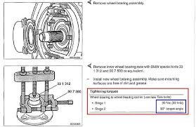 Also the bmw method actually shows pushing the bearing on the inner part of the bearing metal not just the outside as also been suggested above. Diy 1998 528i Rear Bearing The Easy Way Bimmerfest Bmw Forum