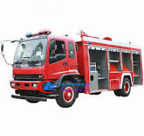Japan Isuzu Medium Emergency Rescue fire department truck