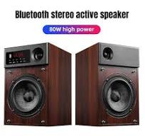 Caixa De Som Drewniana półka na książki Audio Home 80W Aktywne głośniki  stereo Bluetooth o dużej mocy 2.0 Multimedialny telewizor Komputerowa  skrzynka ...