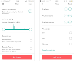 6 Best Practices For Mobile App Search Filtering Filters Airbnb App Mobile App