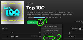 Click on the playlist to open it up there is a 3 dot button beside the spotify playlist s cover image. Can No Longer Edit Playlist Cover The Spotify Community