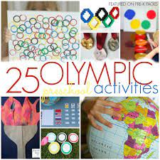 Kids will love to create olympic art and crafts, eat olympic themed foods, and more! 20 Olympic Themed Games For Preschool And Kindergarten Kids