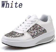 New latest casual sneakers formal sports shoes sandal design for ladies #mrfashion. Fashion Women S Ladies Wedges Sneakers Sequins Shake Shoes Girls Sport Shoes Price From Jumia In Nigeria Yaoota