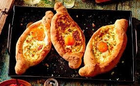 Khachapuri Georgisches Kasebrot Rezept Rezept Rezepte Georgisch Brot