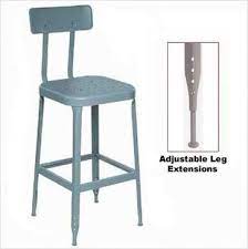 Counter stools turn kitchen islands or other counters around your home into a seating area. Lyon 1928 26 Stool Steel Seat And Back With Adjustable Leg Extensions Eclectic Bar Stools And Counter Bar Stools Metal Bar Stools Breakfast Bar Stools