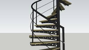 Large Preview Of 3d Model Of Spiral Staircase Spiral Staircase Staircase Sketchup Model