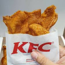A banquet of three 100% chicken breast mini fillets, plus popcorn chicken, regular fries, regular side, one kfc original dip and drink. Kfc Chicken Skin Pannatic