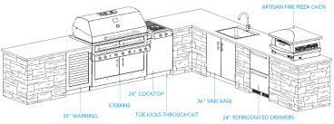 First, you may want to decide what shape of and size outdoor kitchen island best fits your outdoor environment and how much working space. Sample Outdoor Kitchen Plan Aspen Layout Outdoor Kitchen Plans Outdoor Kitchen Design Layout Outdoor Kitchen Design