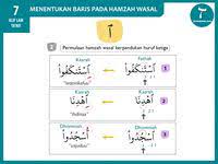 Apabila tanwin bertemu dengan dua huruf yang tiada harakat ( huruf yang mati yang yang biasanya didahului huruf hamzah wasal ), maka tanwin tersebut hendaklah ditukar kepada nun sakinah zaidah yang dibaca kasrah semasa wasal. Hukum Tajwid Tanwin Bertemu Hamzah Wasal Nun Nun Wiqaayah Yang Ditambah Pada Bacaan Apabila Mana Mana Kalimah Yang Berakhir Denga Membaca Hukum