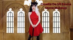 Emma stone is wondrous as cruella de vil from 101 dalmatians in this new disney origin story, out friday, in which she plays british fashion designer estella. Cruella De Vil Emma Stone Makeup Sasha Anne Youtube