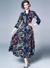 V Neck Long Sleeve Print Maxi Dress Maxi Dress Sale Dresses Printed Maxi Dress