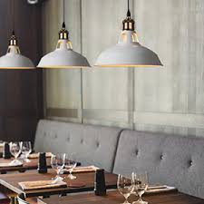 Pottery barn needs to stop, this pendant is giving me life!! B2ocled Retro Industrial White Pendant Lighting Barn Farmhouse Pendant Light E26 E27 Base For Kitchen Island Metal Aluminum Shade Ceiling Hanging Lights 12in Diameter Pd4 Pendant Lights Home Kitchen Kalingauniversity Ac In