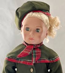 Holiday Inspired Coat, Beret, Dress, and Socks for 18 Inch Soft Body Dolls  and Gotz Happy Kids