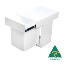Keep your rubbish out of sight with a side mount pull out trash bin. 15l Slim Slide Out Bin Krb16 Slide Out Bins Waste Solutions Kimberley