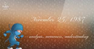 19 Fun Birthday Facts About November 25 1987 You Must Know Birthday Fun Who Shares My Birthday Birthday Horoscope