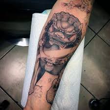 Here is a royal pug tattoo design for consideration. 100 Foo Dog Tattoo Designs For Men Chinese Gaurdian Lions