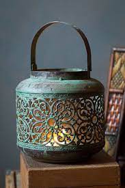 Vagabond Vintage Metal Hong Kong Lantern Lanterns Decor Vagabond Vintage Bamboo Lantern