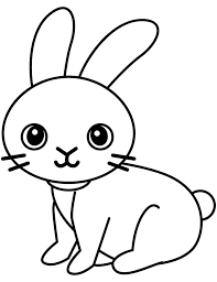 adorable little rabbit coloring page free printable coloring pages for kids