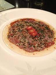 The hosts were extremely accommodating and affable. Tenderloin Of Beef With Wasabi Pepper Sauce Picture Of Nobu Cape Town Central Tripadvisor