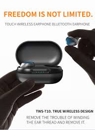 Tws 10 True Wireless Bluetooth Headset丨in Ear Stealth Business Bluetooth Headset Bluetooth Earphones Blue Nail Designs Nail Designs Unique Best Fails