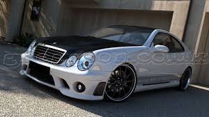 Mercedes Clk Class W208 Standard Versions 1997 2003 Custom Body Kit W204 Amg Look Mercedes Clk Custom Body Kits Mercedes