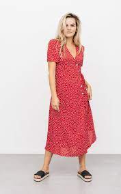 Verkaufe ein gut erhaltenes kleid in 128. Kleid Kris Rot Weiss Frohliches Maxikleid Mit Punkten