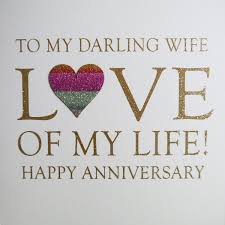 Handmade anniversary cards have special meaning when your friends & relatives receive them. To My Darling Wife Love Of My Life Handmade Anniversary Card Ne17 Tilt Art