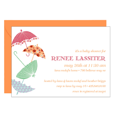 Parasol Baby Shower Invitation Paper Source Invitation Paper Baby Shower Invitations Baby Shower