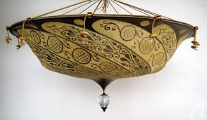 Maybe you would like to learn more about one of these? Fortuny Ivory Silk Scudo Saraceno Venetian Lamp Light Shade Lamp Light Fortuny Light Shades