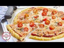 My 5 Step Cauliflower Pizza Recipe Is Quick Easy And The The Most Delicious Alternative To A Flour Based Pizza In 2021 Pizza Crust Cauliflower Pizza Baking Cookbooks