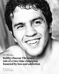 Bobby Chacon the two-time world champion who was haunted by tragedy outside  the ring was born to Mexican immigrants in Sylmar in California's San  Fernando Valley #OnThisDay in 1951. A Hall of